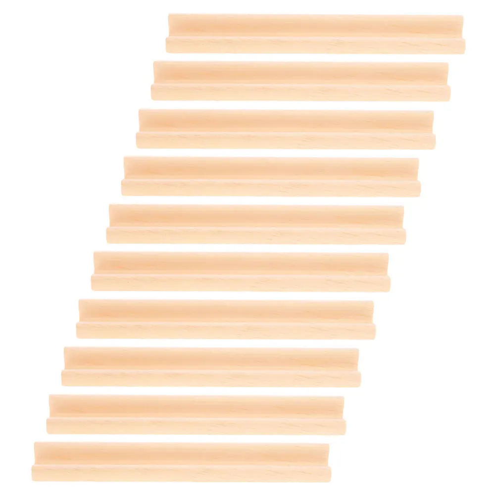 10pcs Base Desktop Game Accessory Domino Holders Craft Display Holder Smooth Edges Diy Desktop Domino Bases Tray