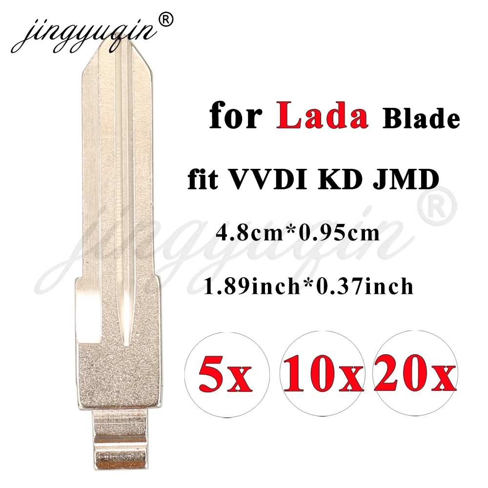 jingyuqin 5/10/20pcs Flip Car Key Blade Remote Folding KD Keydiy VVDI Xhorse JMD Key Blank for LADA Granta Priora Vesta X-RAY