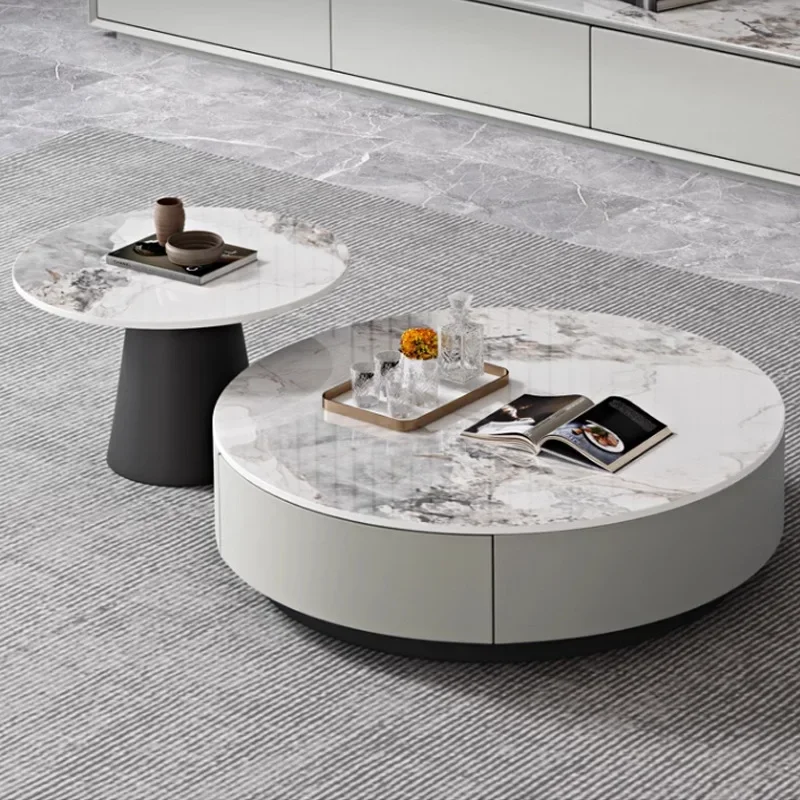 

Чайный столик Rock Plate, гостиная, небольшой бытовой блок, современный роскошный стол, известный в Интернете итальянский простой чайный столик, ТВ-кабина