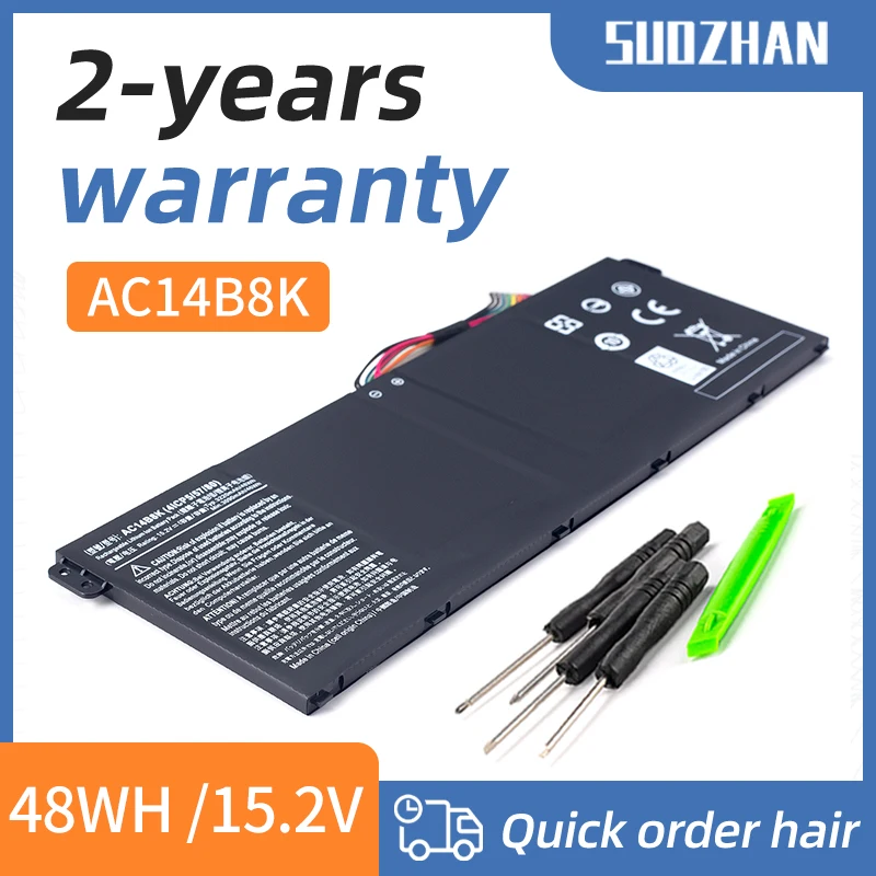 

SUOZHAN AC14B8K Battery For Acer Aspire CB3-111 CB5-311 ES1-511 ES1-512 ES1-520 S1-521 ES1-531ES1-731 E5-771G V3-371 V3-111