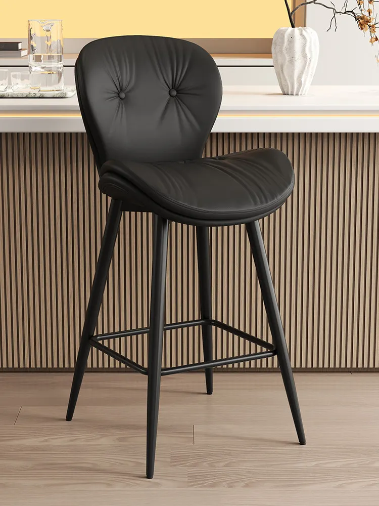 

Retro industrial style simple bar counter Nordic high stool wrought iron bar chair American light luxury high stool