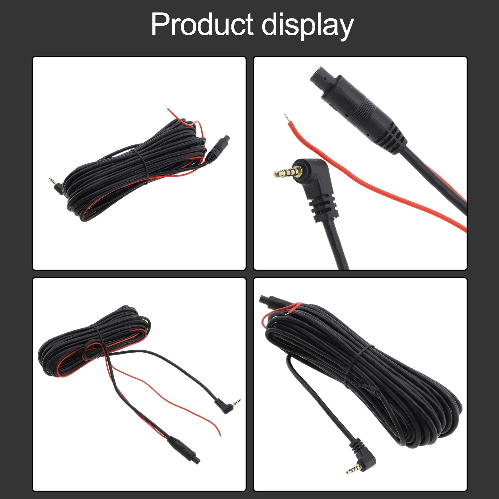 2.5mm 4Pin Extension Wire Rear View Camera Extension For Rear View Camera Installation Practical And Reliable 12V Voltage