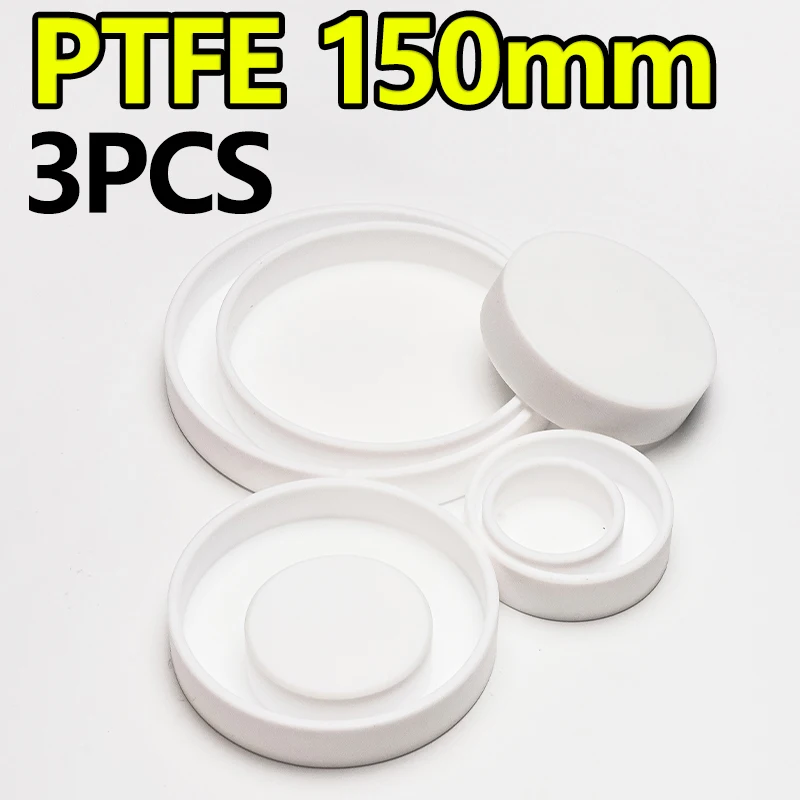 

PTFE petri dish, round evaporating dish 150mm, PTFE container, acid and alkali resistant, high temperature resistant, 3 pieces