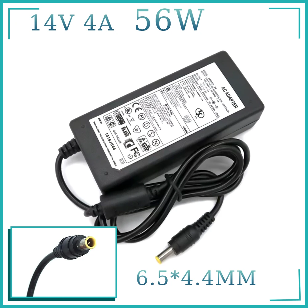 

14V 4A LCD Monitor AC Power Adapter For Samsung SyncMaster 770TFT 17" SMT-170QN 570S TFT 180T 18" Charger for Laptop PC Computer