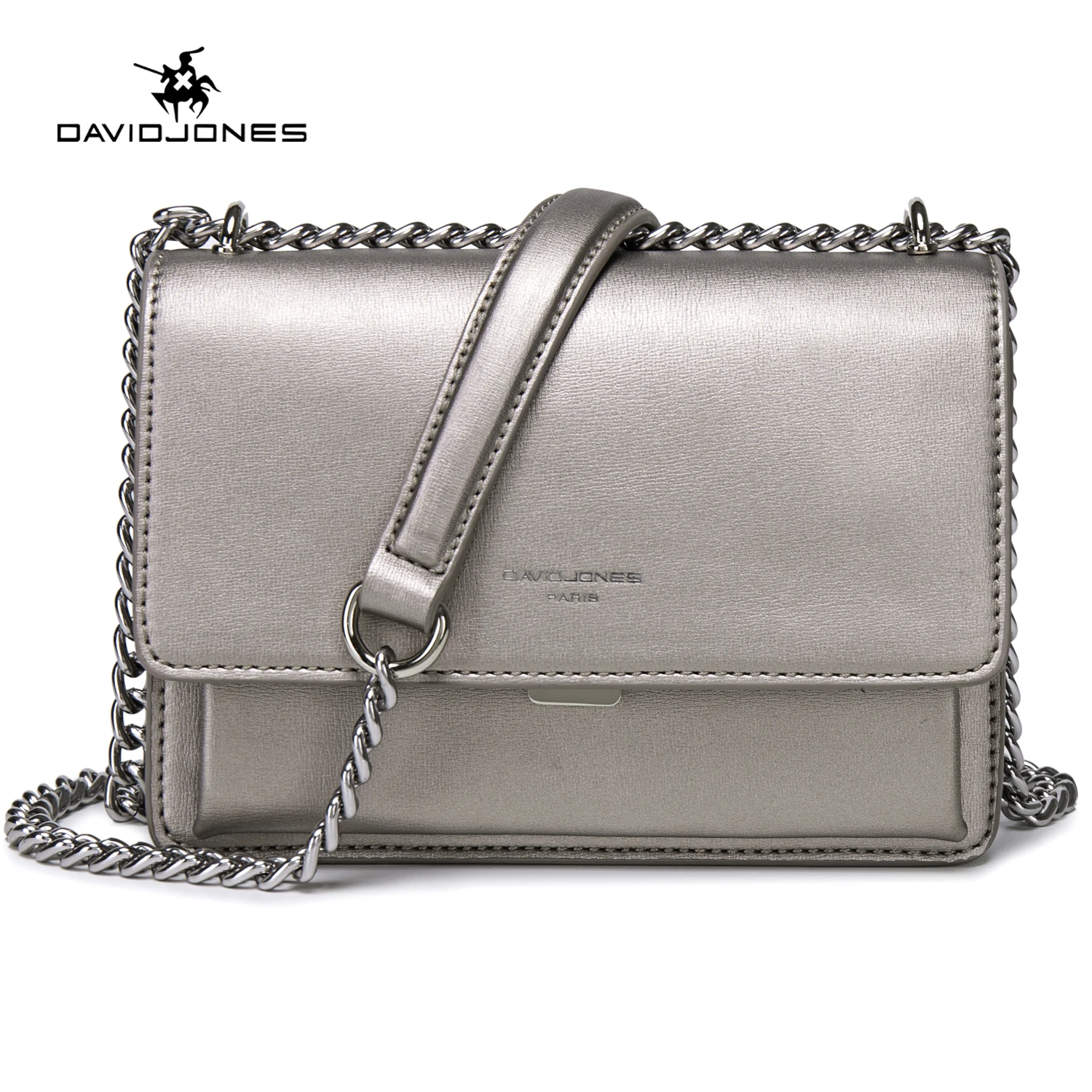 David Jones Vintage Luxury Designer Handbag 2024 Trend Solid Color Crossbody Bags Exquisite Leather Ladies Hand Bags