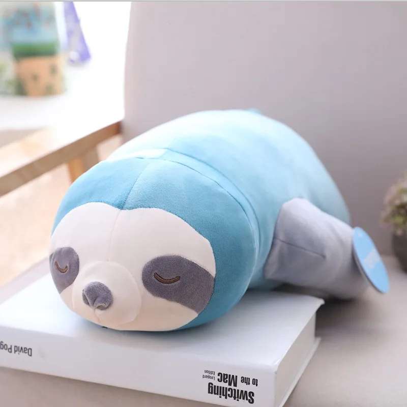 Creative Plush Toy Lying Sloth Soft Doll Cartoon Sloth New Toy Throw Pillow Birthday Gift w2116