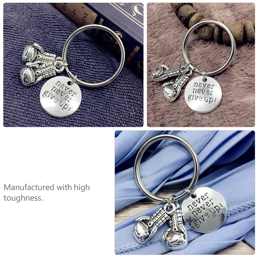 2pcs Boxing Gloves Keychains – Zinc Alloy Pendant Charms for Bags, Keys, Backpacks – Stylish & Durable