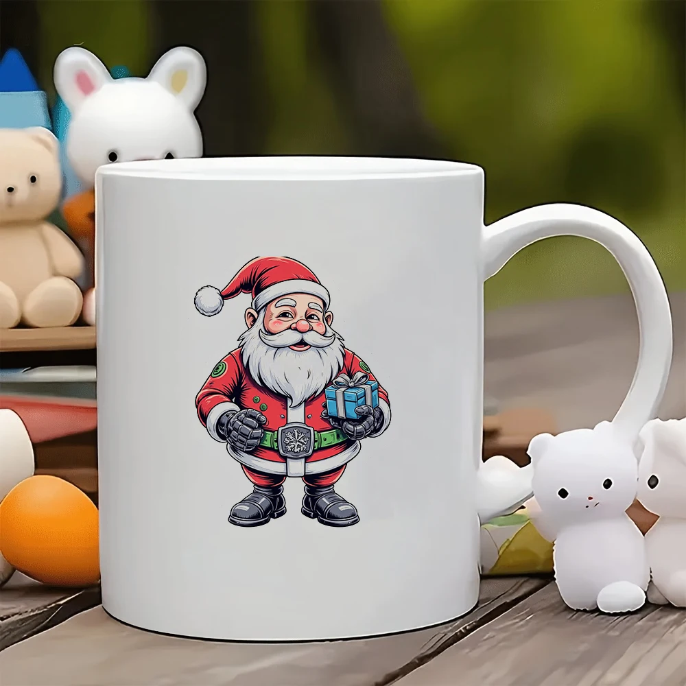 

11oz Santa Claus cartoon mug + Santa Claus cup Christmas gift kids cup family office coffee mug