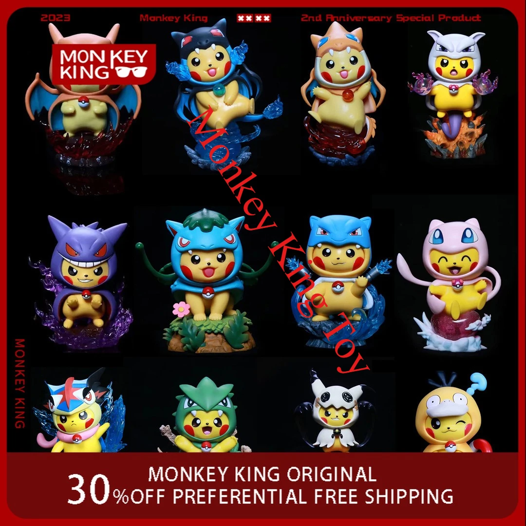 new-anime-figure-pokemon-13cm-pikachu-gengar-perimeter-pvc-model-cute-statue-desktop-decoration-ornaments-birthday-gifts-toys