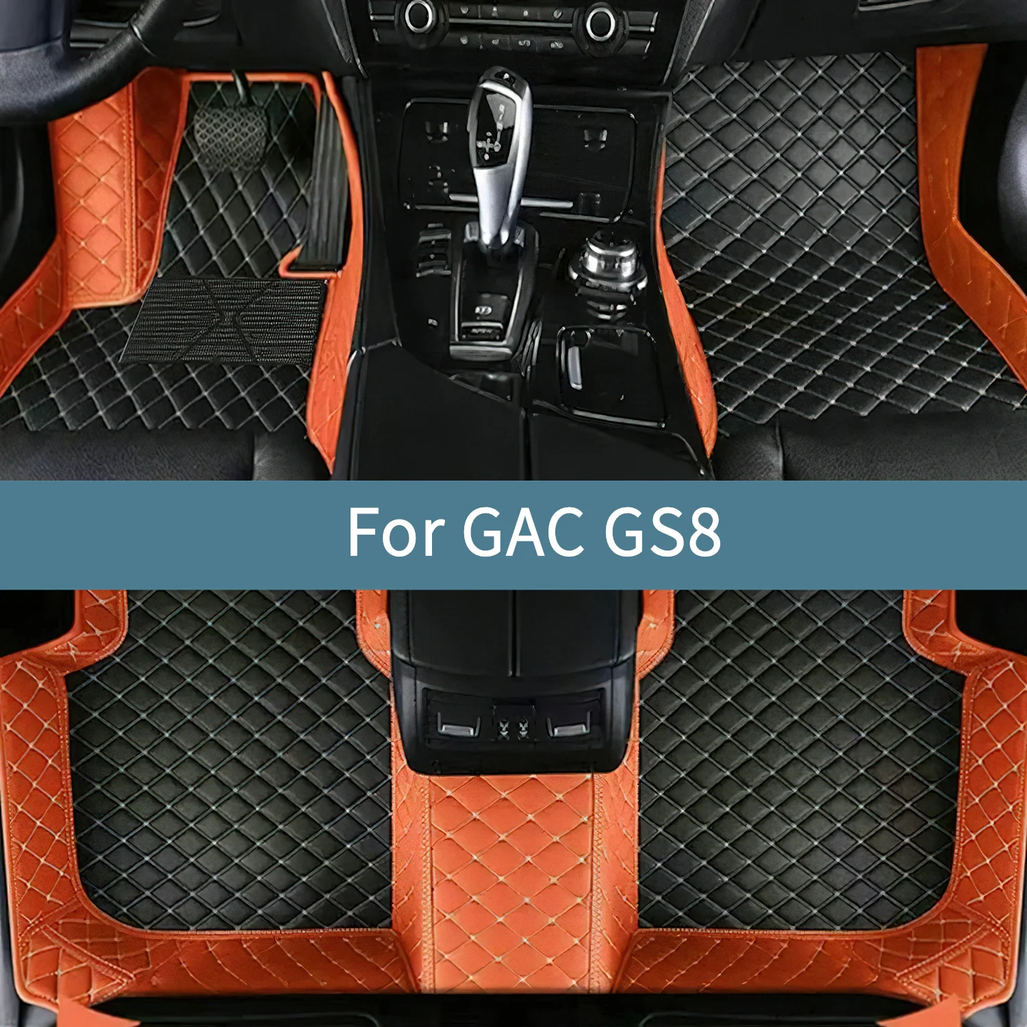 

Автомобильные коврики для GAC GS8 2021 2022 2023 2024 2025 2026 Кожаные коврики для автомобилей Всепогодные водонепроницаемые полный комплект