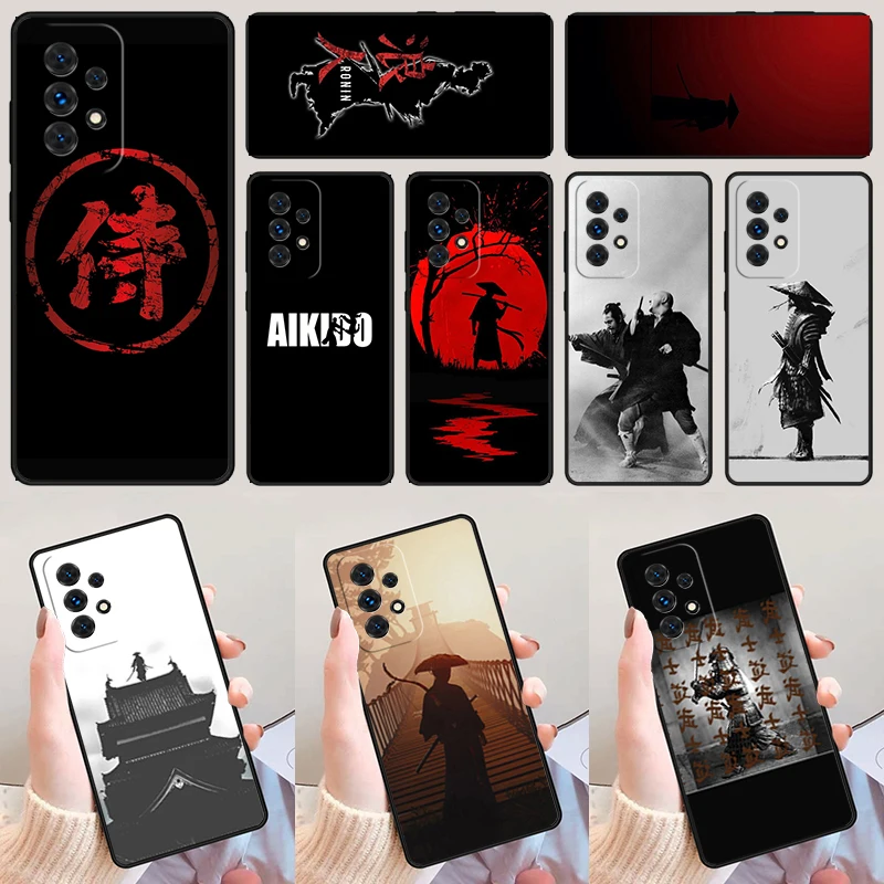 Aikido Samurai Warrior phone case For Samsung Galaxy A42 A31 A40 A51 A71 A32 A80 A91 A52 A72 A73 A20e A21S A50 A70 A11 A12 Cover