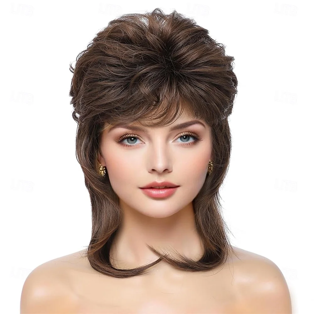 HAIRJOY Pelucas sintéticas de pelo sintético para mujer, peluca Joe DirtEmo, disfraces de los años 80 y 90, accesorio para fiestas, peluca de Halloween para cosplay