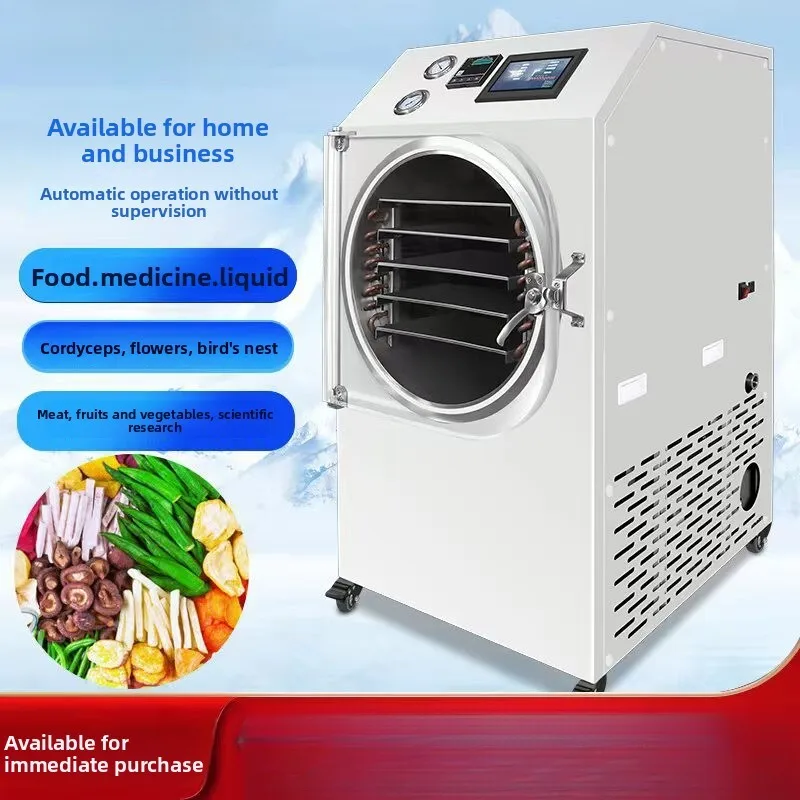 Freeze Dryer Vacuum For Fruits, Vegetables, Bird's Nest, Pet Food, Strawberries Vaccines Medicinal Herbs Smart Practical Freeze