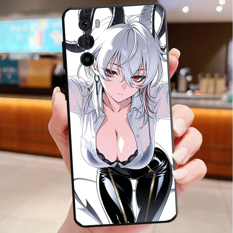 

Anime kawaii girl Phone Case For Motorola Edge 50 40 Pro 60 50 40 30 Ultra Neo Fusion Moto G Play G Stylus G Power G