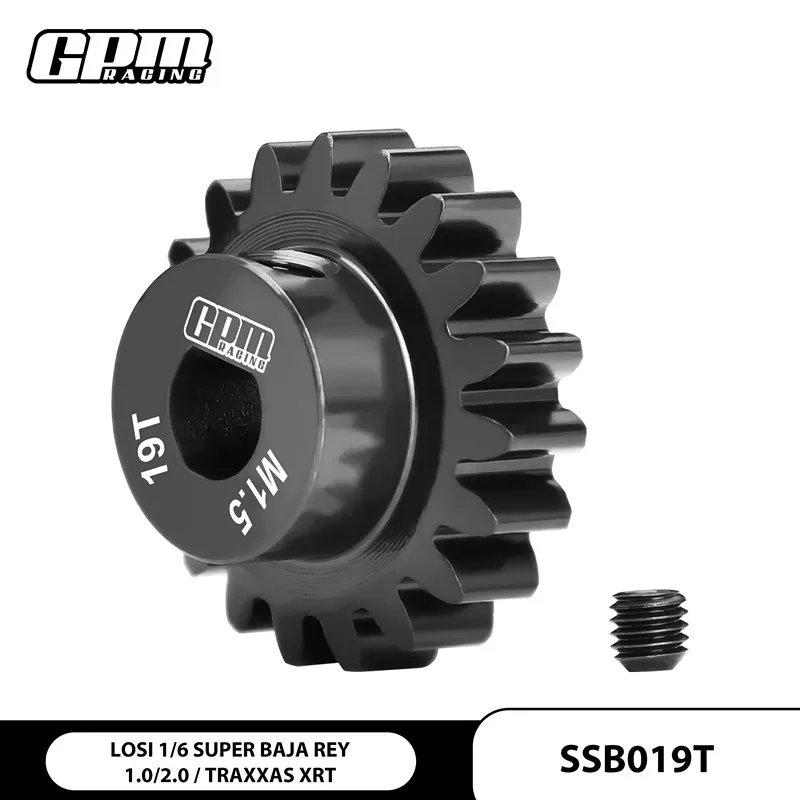 GPM硬化鋼 # 45 モーターギア LOS252079 18T /19T/20T トラクサス 1/6 XRT 8S LOSI 1/6 スーパーバハレイ GVM