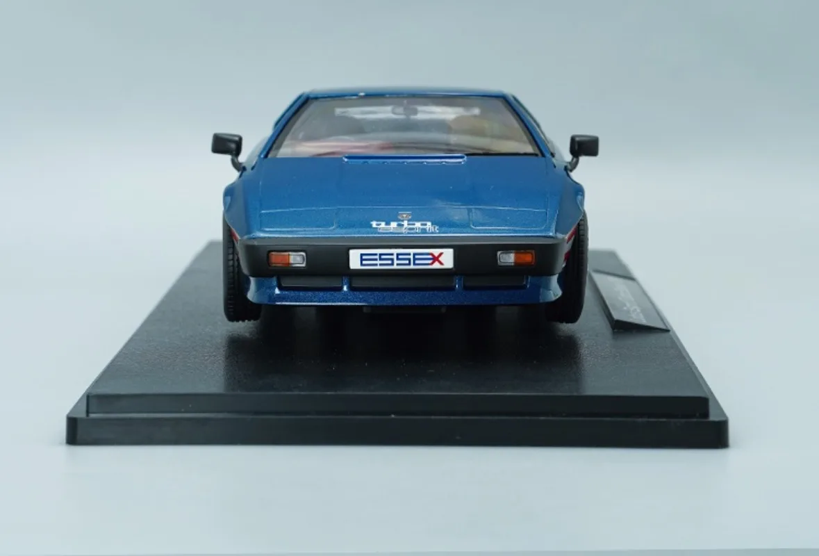 KK Diecast 1/18 Skala Model Samochodu Lotus, Metalowy Model Samochodu Lotus Turbo 007 Niebieski, Zabawki dla Chłopców, Prezent, Oryginalne Opakowanie