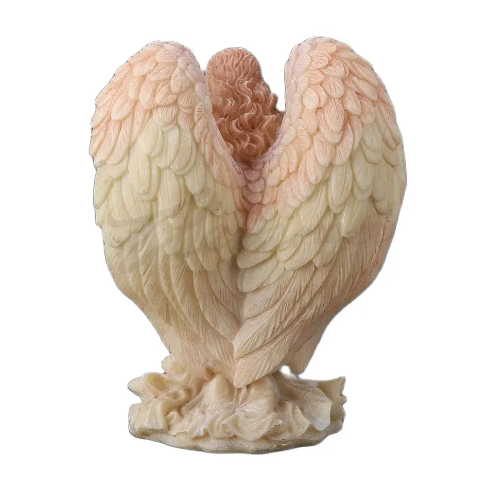 Asas de anjo Molde De Silicone para Decoração De Chocolate, 3D Oração Anjo Molde, Topper Do Bolo, Molde De Cozimento, Ideal para Gesso De Resina, Menina Do Polímero