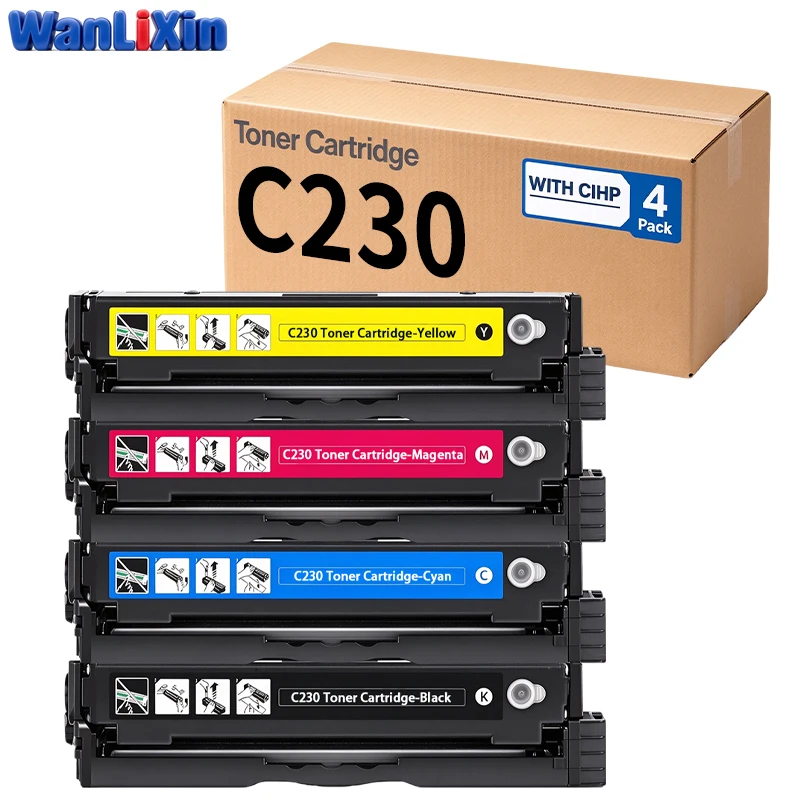1 set NA/SA Standard C230 C235 Toner Cartridge Compatible For Xerox C230 C235 printer 006R04387-006R04390 006R04383-006R04386