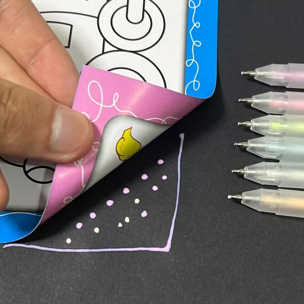 Candy Color Glue Pen Handbook Dispensing Pen Quick-Drying Dot Gule Stick DIY High Viscosity School Office Students Stationery