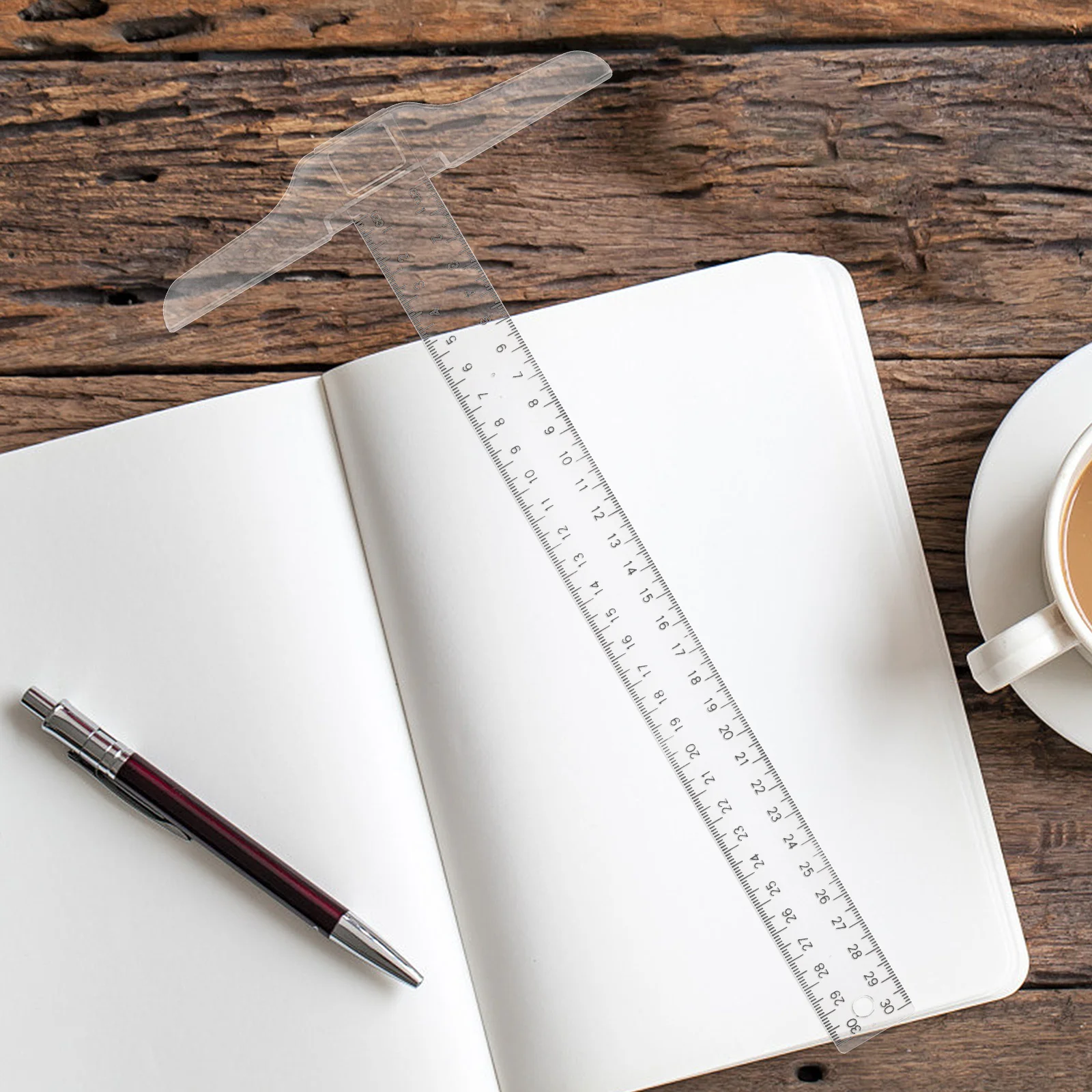 2 قطعة أداة قياس شفافة متعددة الاستخدامات لرسم الأعمال الخشبية وعلامات دقيقة فنية متينة ومحمولة