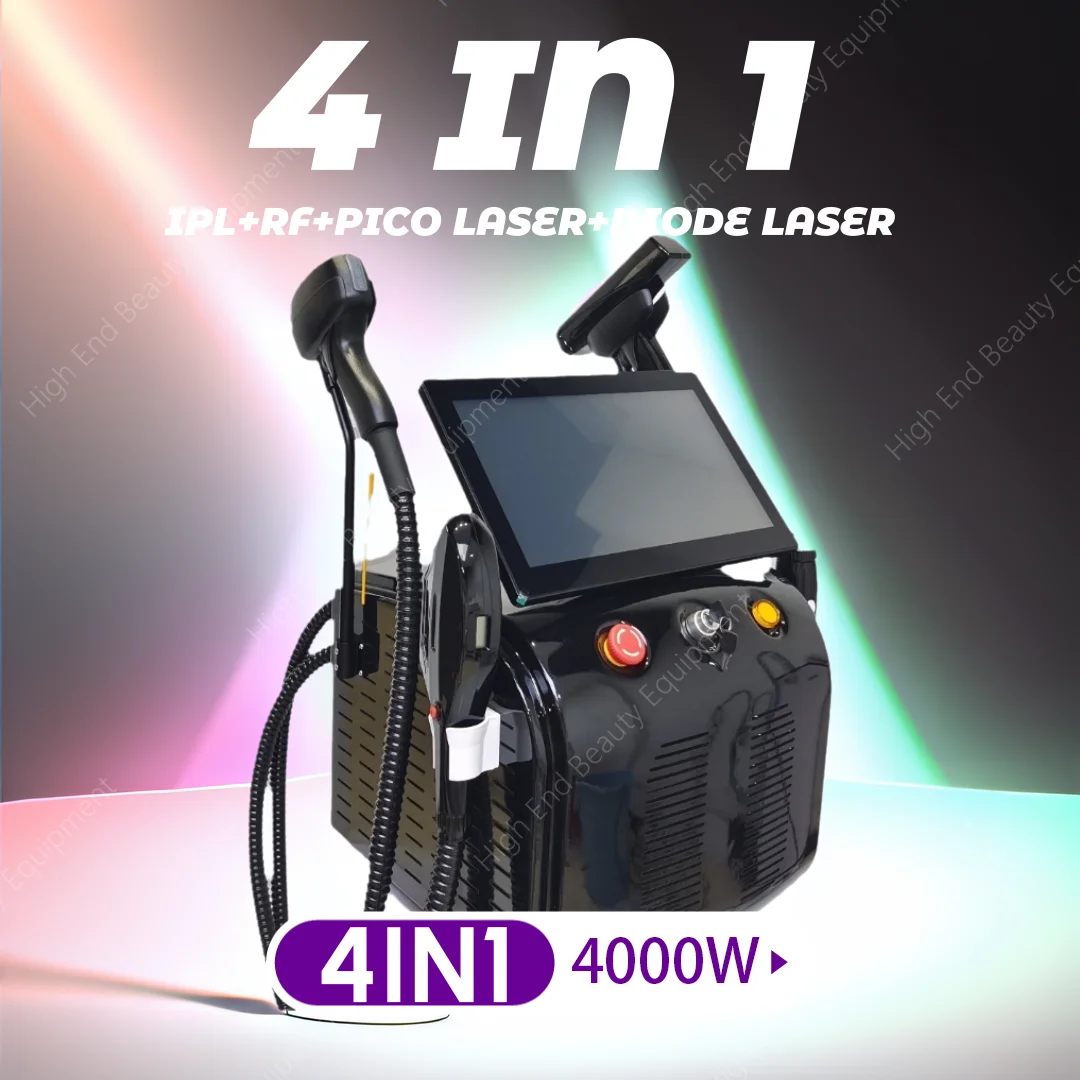 

Портативный 4IN1 RF IPL OPT сопрано лед титан 808 нм диодный лазерный аппарат для удаления волос пикосекундный PICO устройство для удаления татуировок