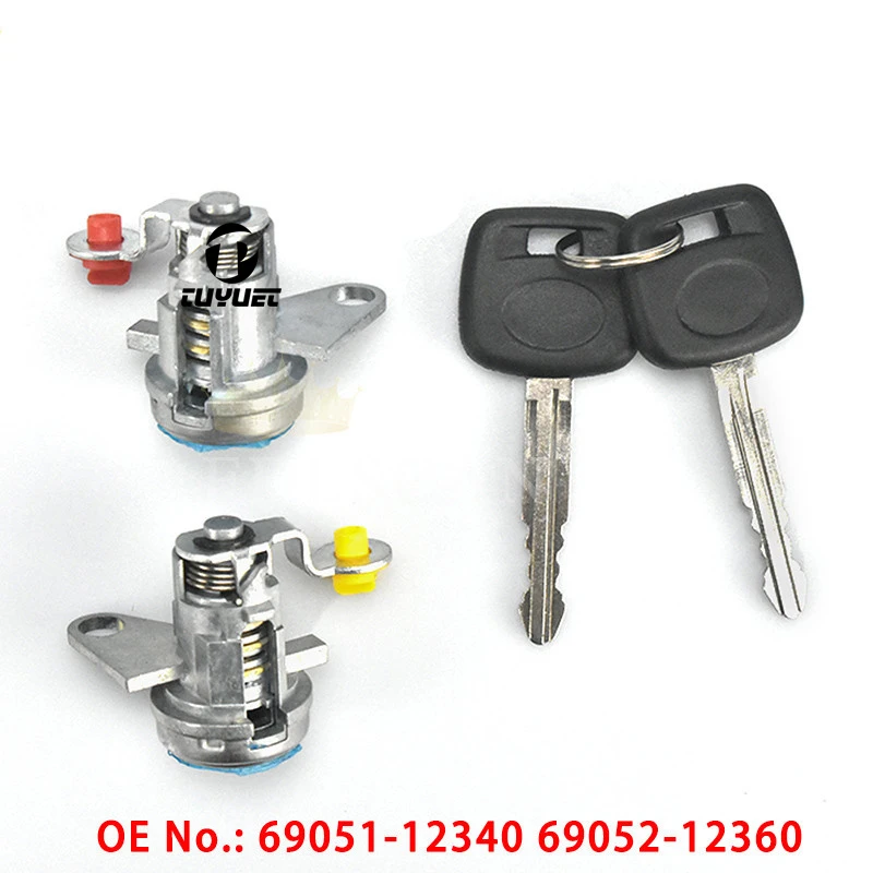 Car Door Lock Cylinder for Toyota Corolla AE110  Driving Door Lock 69051-12340 69052-12360