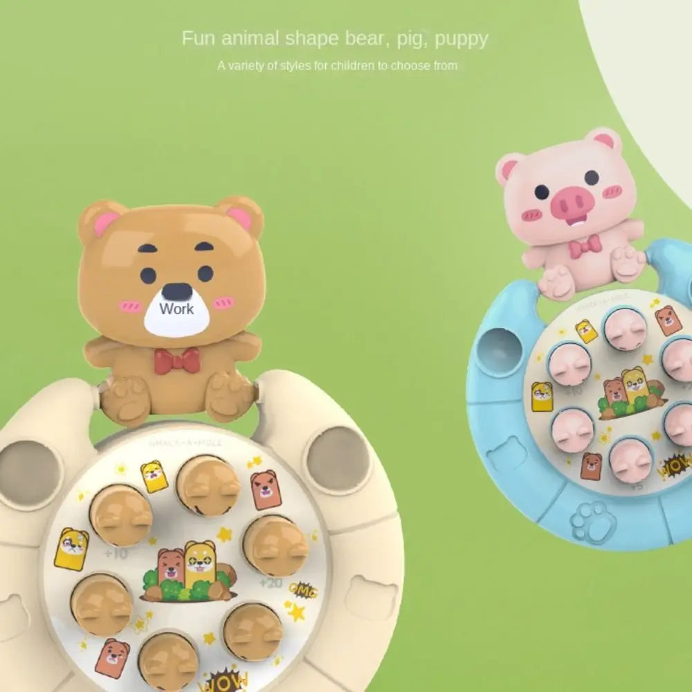 

ABS Animal Theme Knocking Game Hand Eye Coordination Learning Cognition Whack-a-mole Toy Early Education Interesting