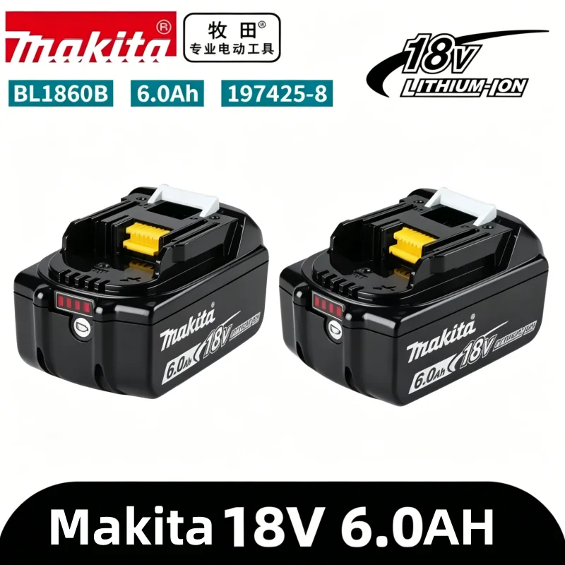 

Makita 18V battery for Makita 18V power tools The DDF487 18V Makita BL1860B rechargeable battery can replace BL1850B LXT400