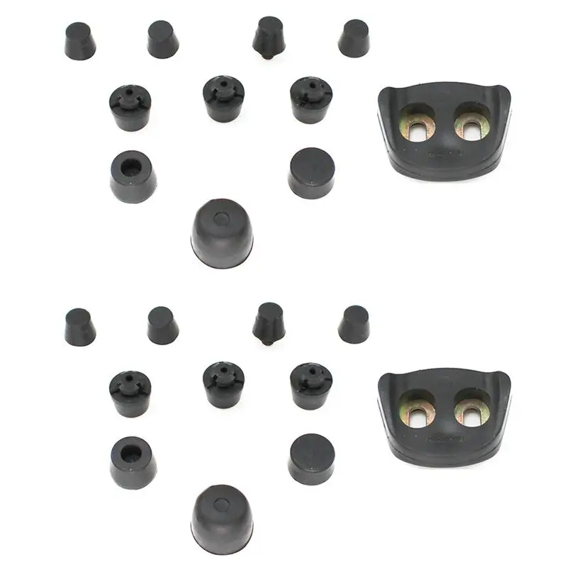 Strange 22Pcs Car Door Dampers Buffer Pad Bump Stop Shock Rubber For Pajero Montero V31 V32 V33 V43 V45 V73 V77
