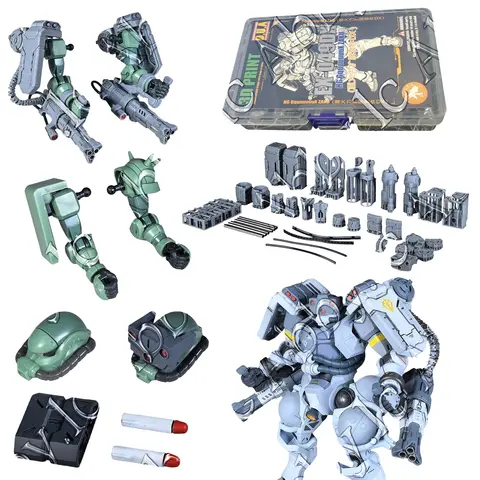 For HG 1/144 Gquuuuuux Zaku (Gq) Anubis EX-049DX Gatling Magazine Belt Composite Sensor Mono Eye MS-06-SSP Police MS-06S Char's