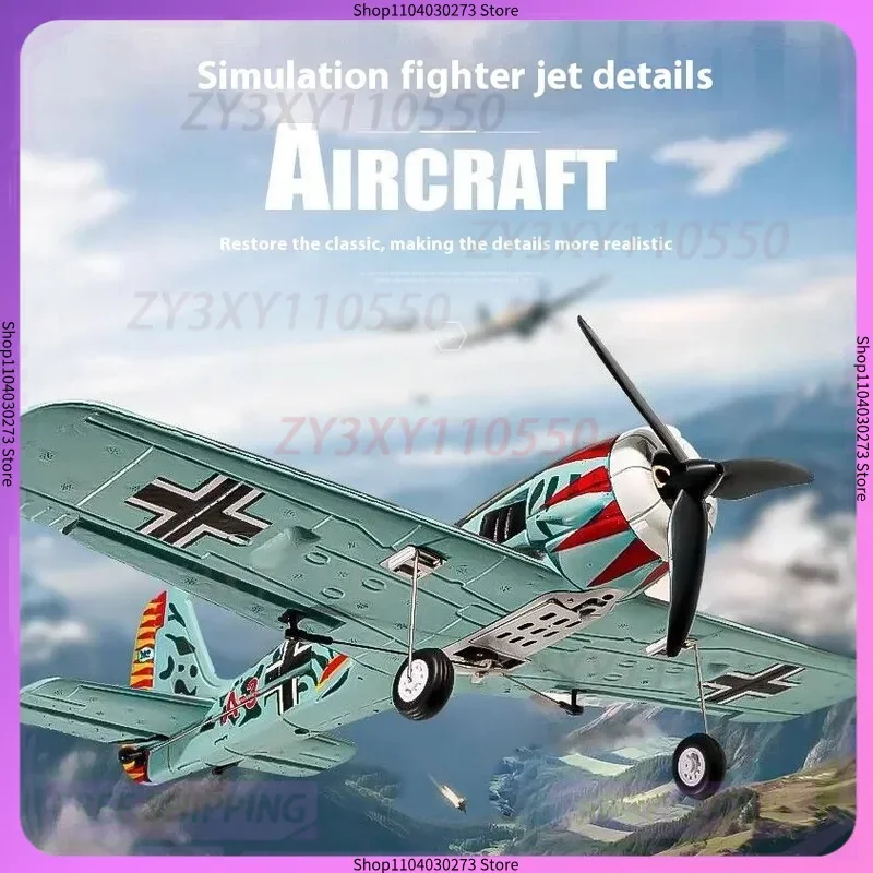 

Qf013 Four Channel Fw190 Fighter Brushless Motor 2.4g Fixed Wing Aircraft Model Remote Control Foam Aircraft Christmas Halloween