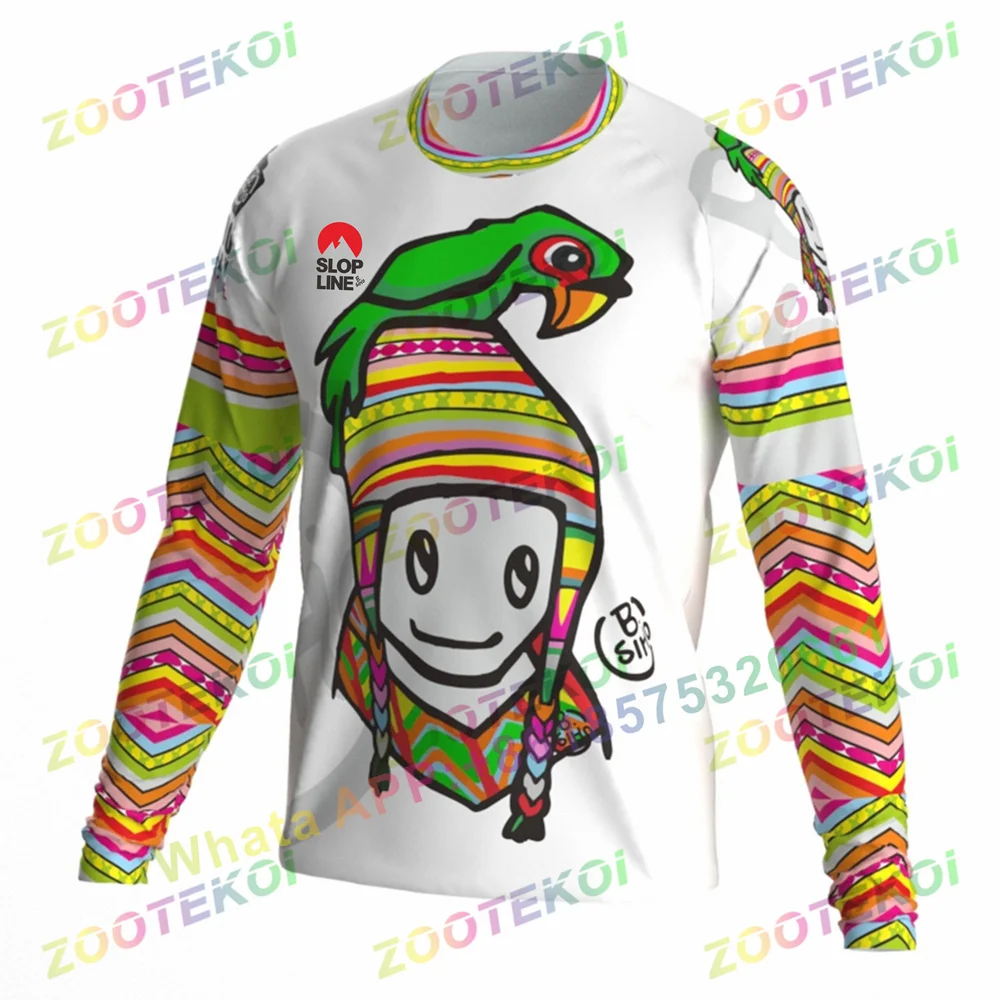 Motorcycle Mountain Bike Team Downhill Jersey Long Sleeve Off-Road T-shirt DH MX Bicycle Locomotive Shirt Breathable Clothing