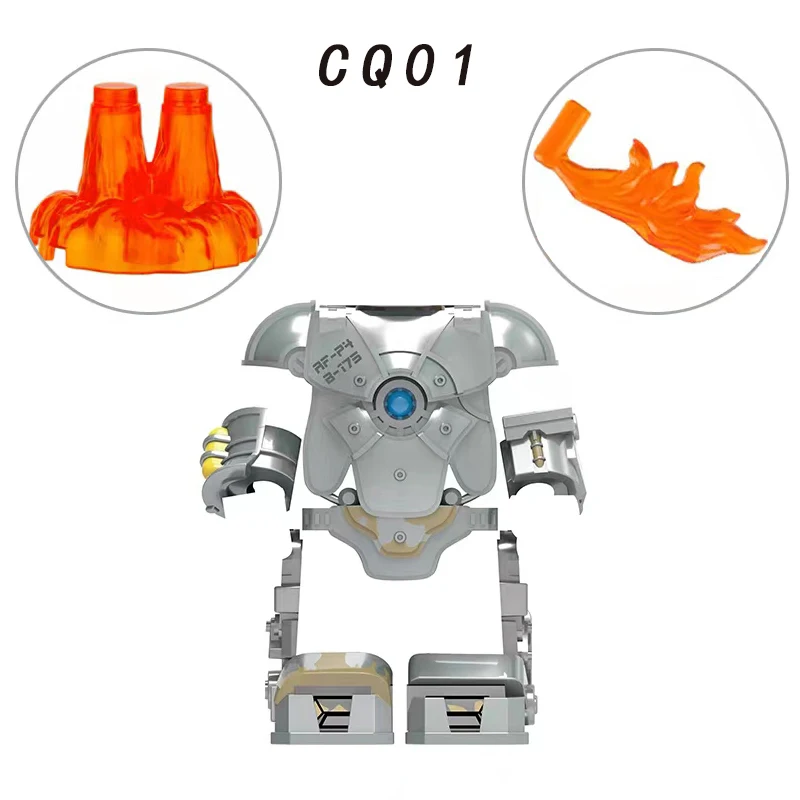 

Single Sell CQ01 Hot Movie Heroes Mark Suit MK1 Action Figures Accessories Helmet Armor Building Blocks Toys For Children Gift