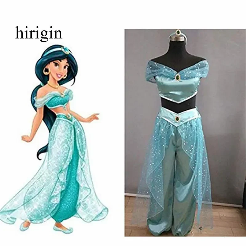 Halloween adulto uomo donna costumi Cosplay Decor Blattern Rock Halloween Womens Girls Jasmine Princess Dress up Halloween