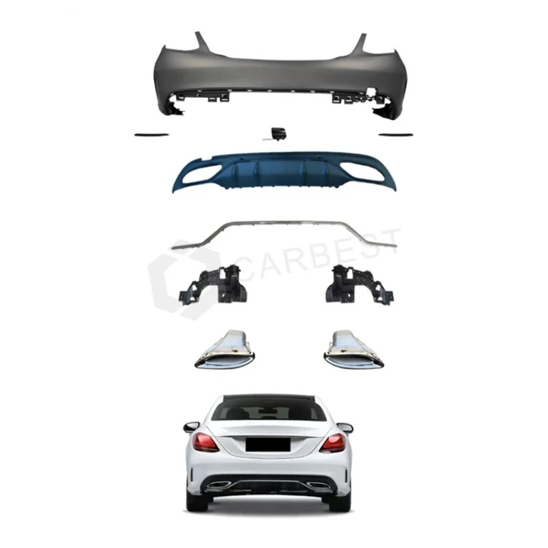 

BR CARBEST Rear Bumper FOR W205 2019-2021 OE 2058853304