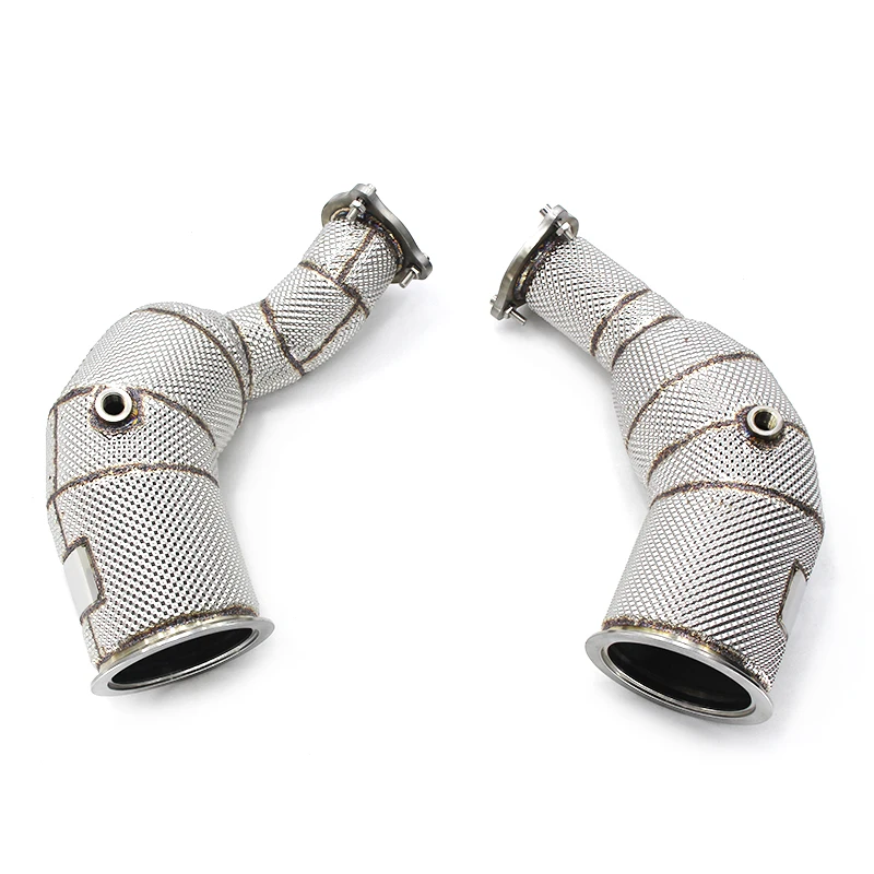 

Hot Sale OEM High Performance Exhaust Downpipe for RS5 B9.5 2022 304 Stainless Steel Heat Shield Straight Pipes