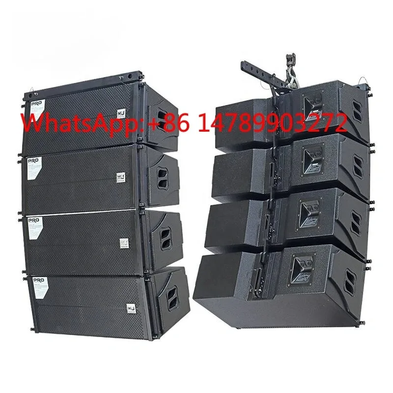 

Dual 8‑Inch Waterproof Speakers, Compact Surround Sound Line Array PA System for Outdoor Stage Live Party Applications