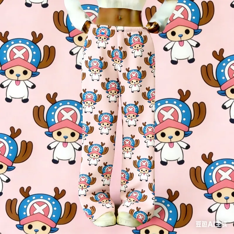 Pantalones de pijama de franela de secado rápido, cómodos y ligeros, con estampado completo de One Piece Jolly Roger Anime, para adultos y niños
