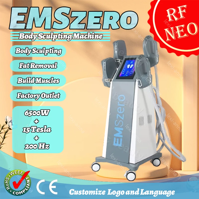 Newest EMSZERO RF Muscle Stimulation Body Contouring Machine 15 Tesla Ems Body Sculpt For Fat Removal Butt Lift Body Slimming