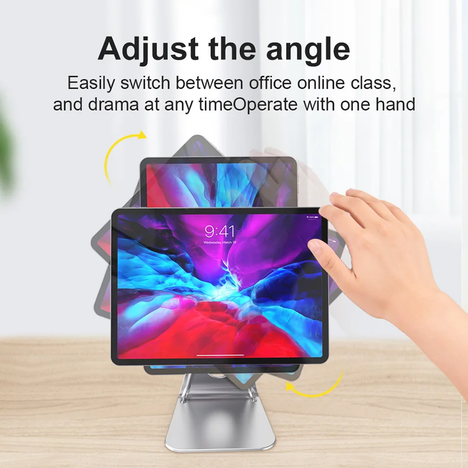 Universal Magnetic Tablet Stand for Samsung iPad 7.9 9.7 10.5 11 12.9 inches Metal Tablet for Xiaomi Huawei Phone Tablet Holders