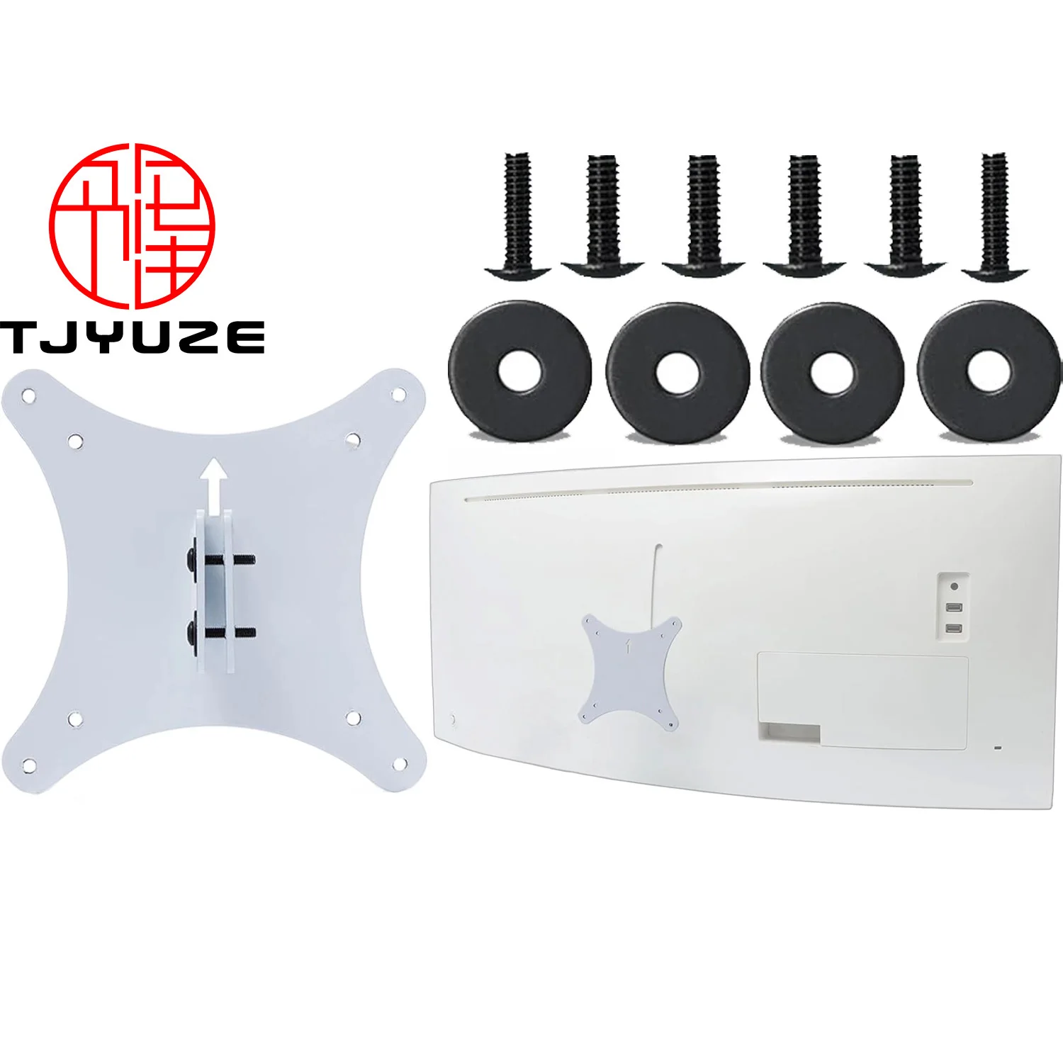 New Vesa Mount Adapter for Samsung CF791 C34J791 C34F791WQN C34J791WTN by Mount Bracket for VESA 75x75 100x100 Monitors Arms