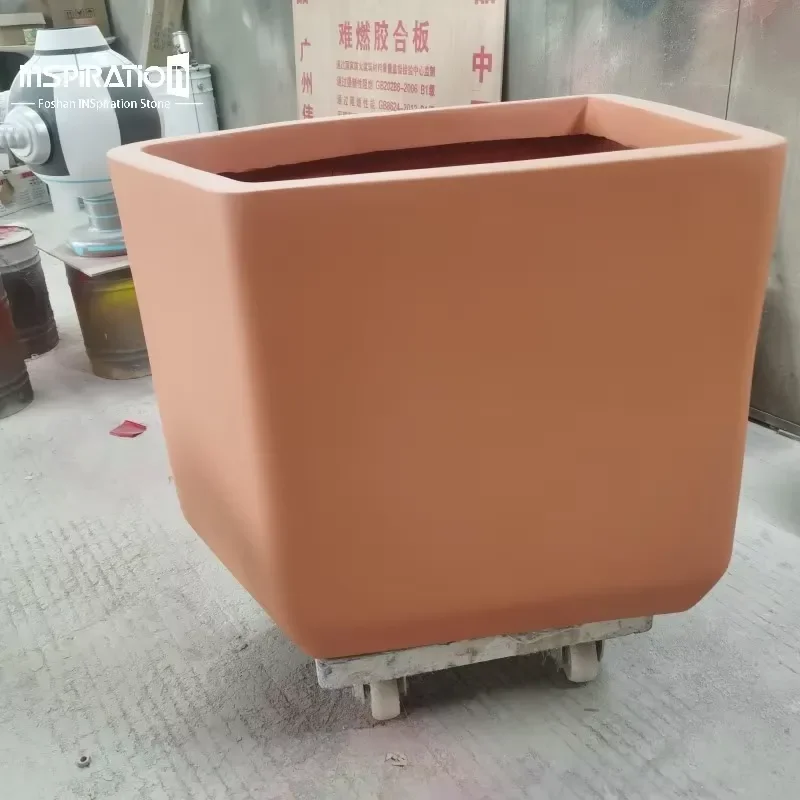 for Fiberglass Flower Pot Simplicity Style Nordic FRP Flower Pot for Outdoor Indoor