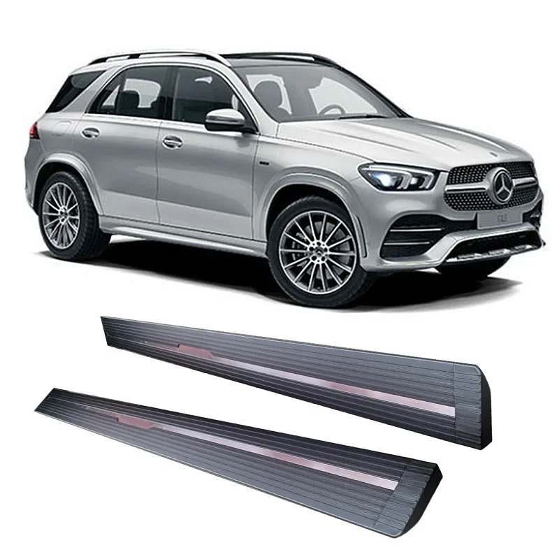 

aluminium Folding Steps Deployable Side Pedals Electric auto side steps running boards for Ben-z GLB 2019+