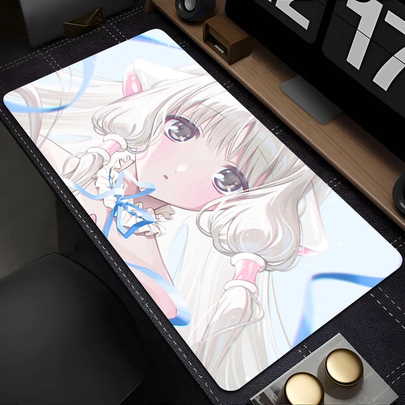 

Mouse Pad PC Accessories Anime Keyboard Pad Office Desk Mat Anti Slip Mousepad Natural Rubber Gaming C-chobits Chii Extended Pad