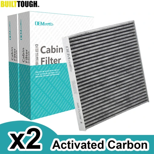 2x filtro de aire acondicionado de cabina de polen de coche carbón activado 68223044 AA K 68223044 AA para Jeep Cherokee KL 2016 2017 2018 2019