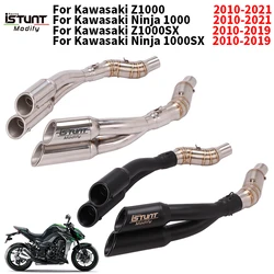 For Kawasaki Z1000 Z1000SX Ninja 1000 1000 SX 2007 - 2021 Motorcycle Exhaust Escape Silencer Middle Link Pipe Muffler DB Killer