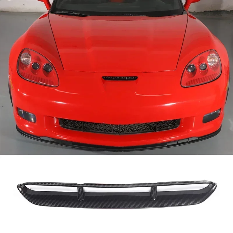 

For 2005-13 Chevrolet Corvette C6 ABS carbon fiber car hood front air inlet decorative frame sticker car protection accessories