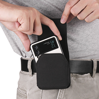 Belt Clip Case Men Waist Bag For Samsung Galaxy Z Flip6 Flip5 6 5 4 3 5G,Moto Razr 50 40 2024,Oppo Find N2 N3 Flip Holster Pouch