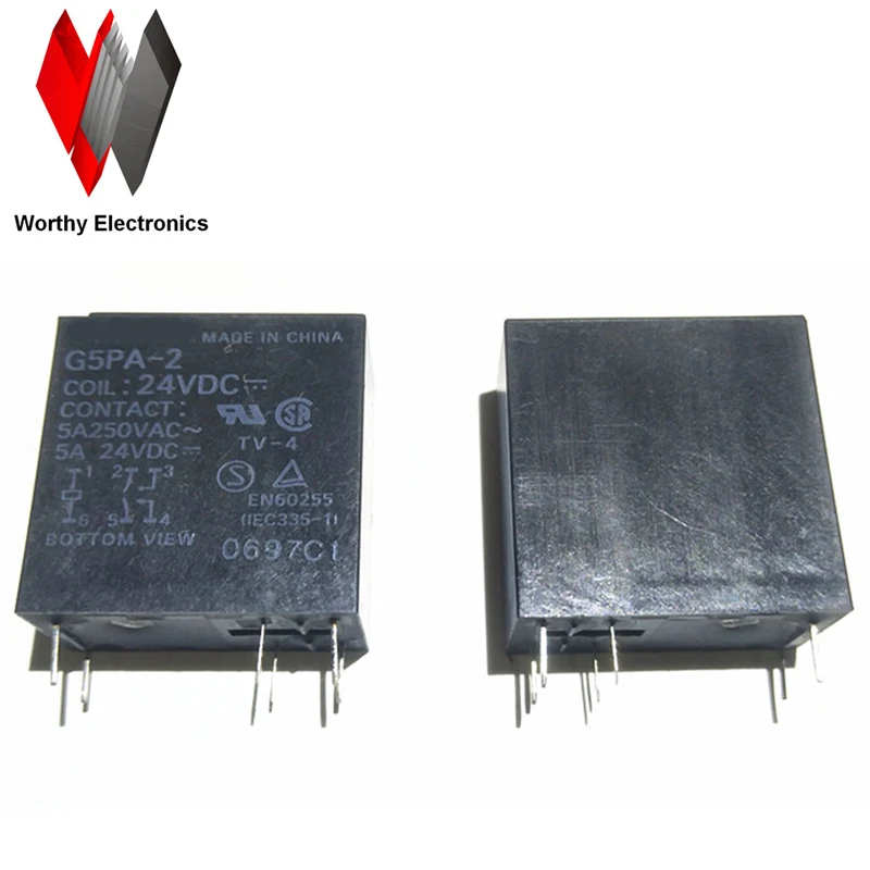 

Free Shipping 10pcs/lot G5PA-2 Relay G5PA-2-24VDC