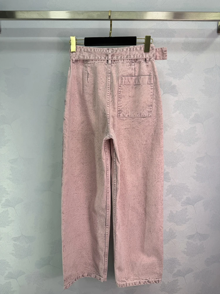 SVORYXIU الخريف الشتاء نمط جديد الدنيم دعوى التلبيب سستة مريحة الدنيم سترة حزام سستة تصميم العصرية السراويل امرأة مجموعة #6